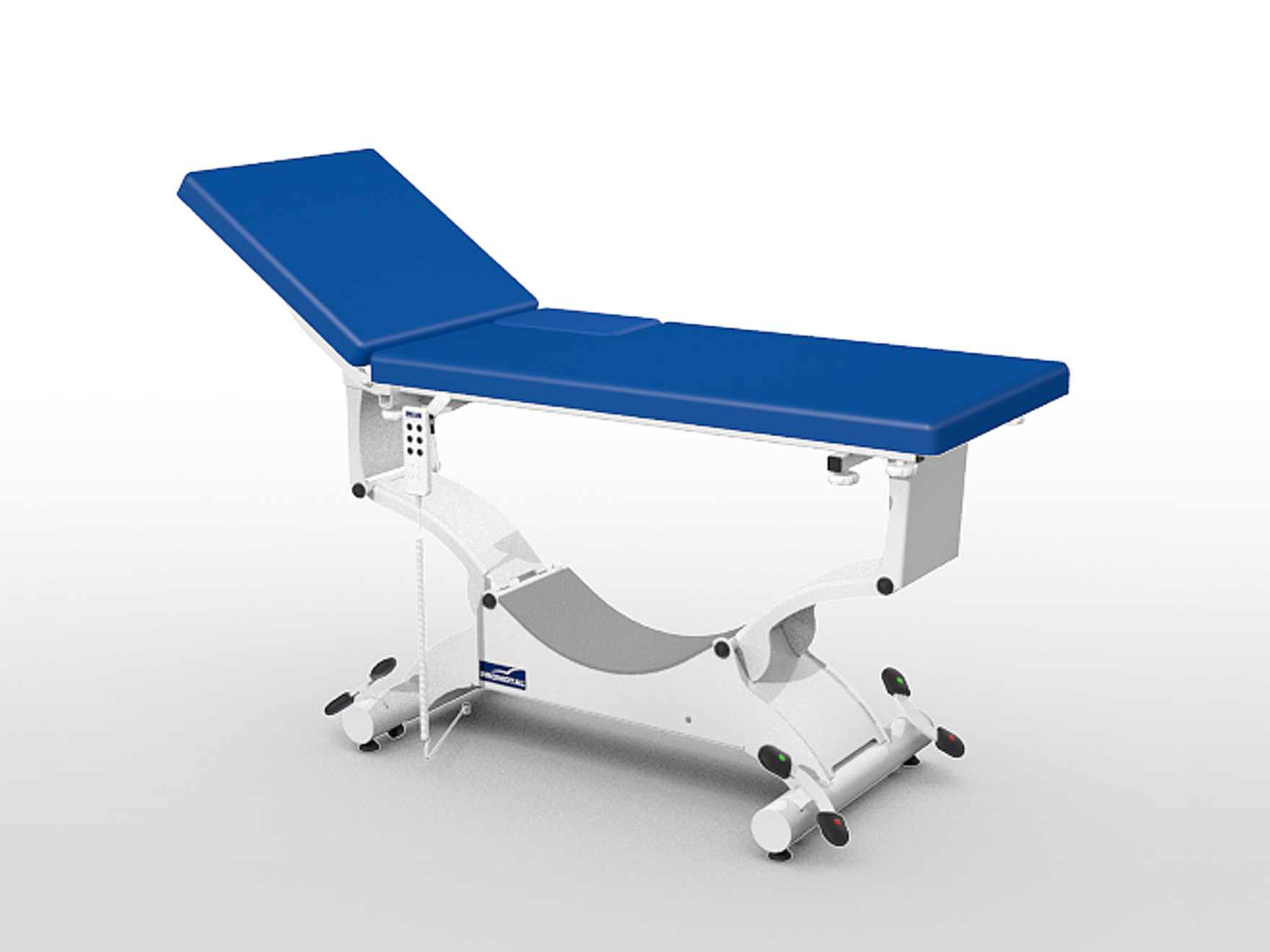 Onderzoekstafel Quest Cardio - wielhefsysteem - elektrisch hoogteverstelbaar verstelbaar - 1 st