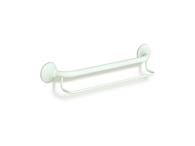 Linido handdoekrek - 60 cm - rvs - wit - 1 st