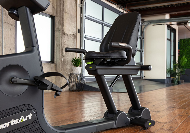 SportsArt Prime Line Eco-Natural C573R recumbent cycle - zelf aangedreven - LED display