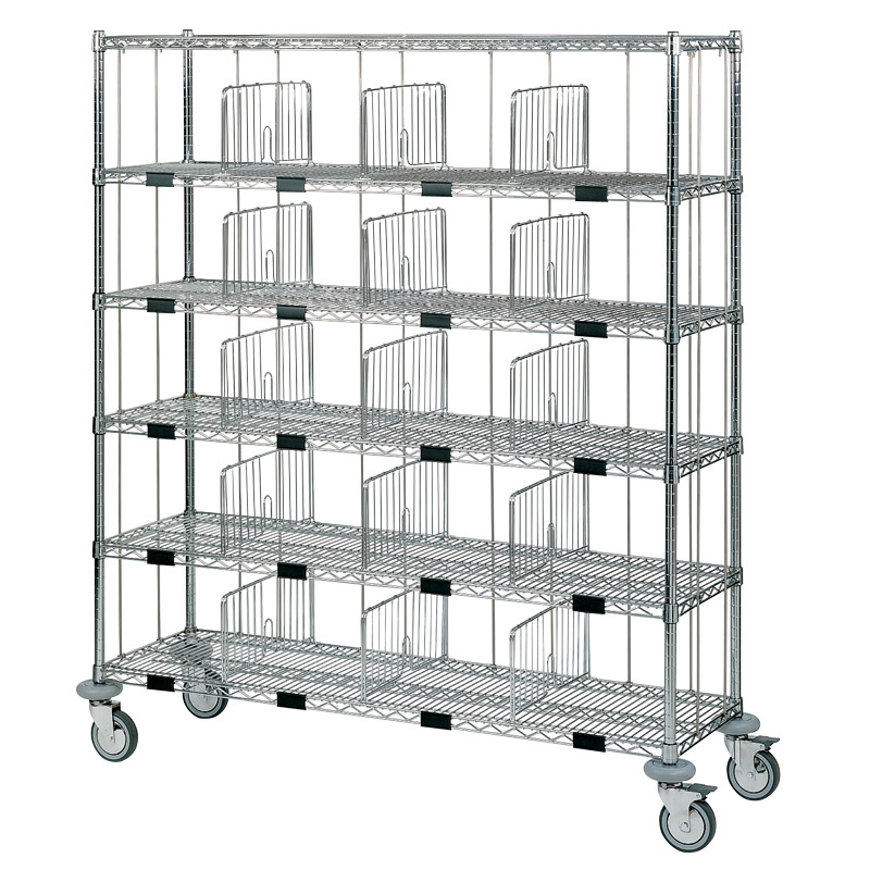 Mosys linnenwagen - 25 vakken - 1525 x 455 x 1750 mm - 1 st