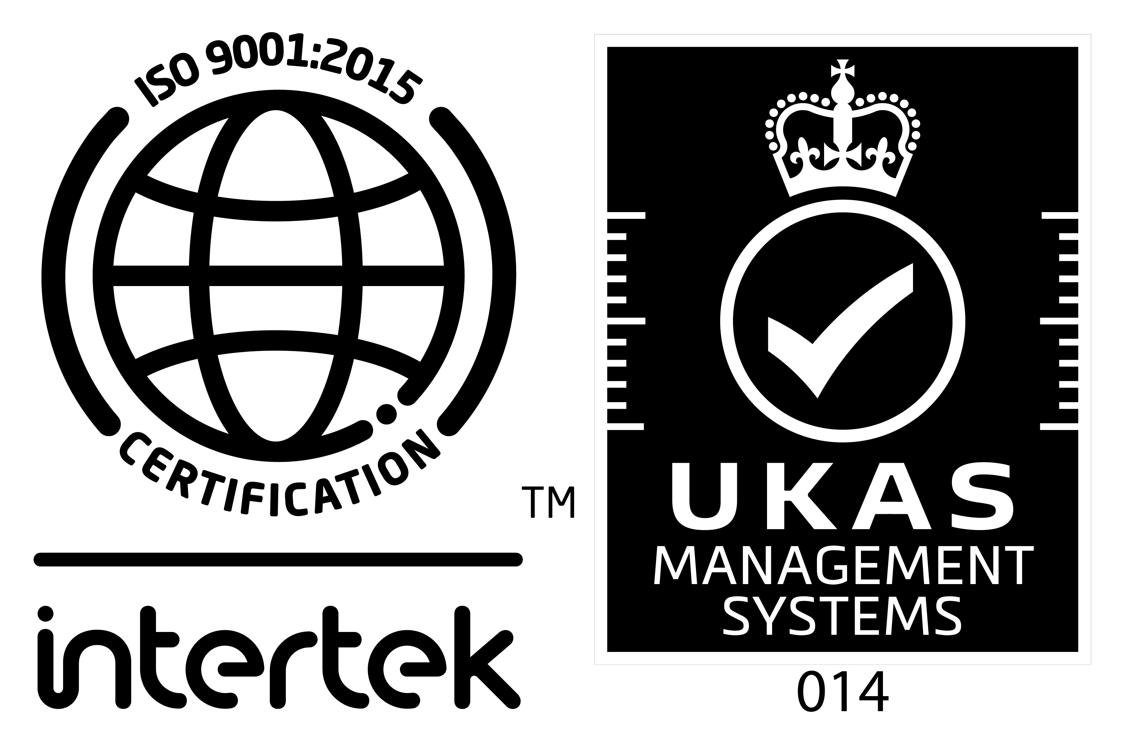 ISO 9001 Certification Intertek, UKAS Management Systems 014