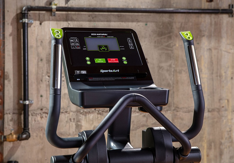 SportsArt Elite Line Eco-Natural ™ E874 elliptical - zelf aangedreven - LCD display