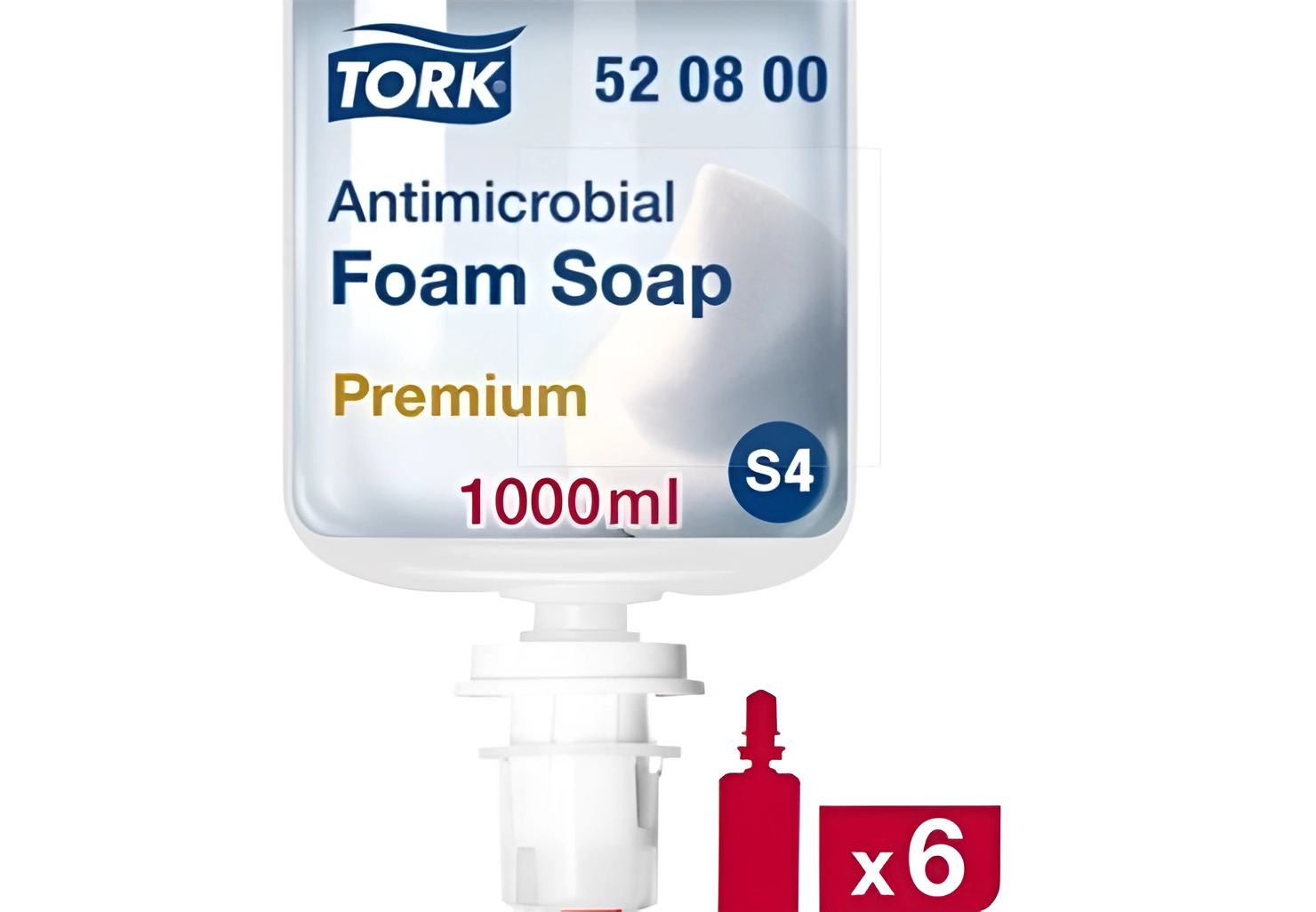Tork Anti-bacteriële schuimzeep - 6 x 1 L