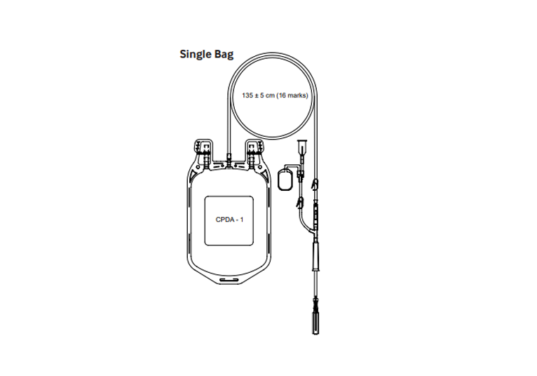 Single bloedzakken CPDA-1 - 450 ml  - 40 st