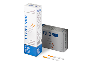 Fluoresceïne strips FLUO900 steriel - 100 strips per box