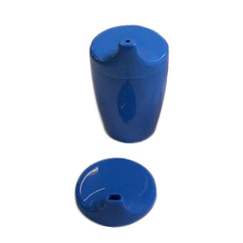 Beker - deksel 12 mm - blauw - 250 ml - 1 st