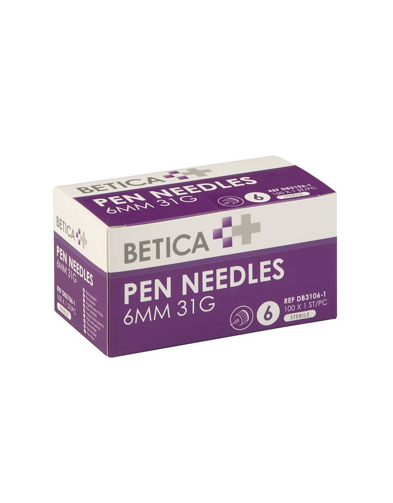 Pennaalden - 32G x 6 mm - Quinta ETW - paars - 100 st