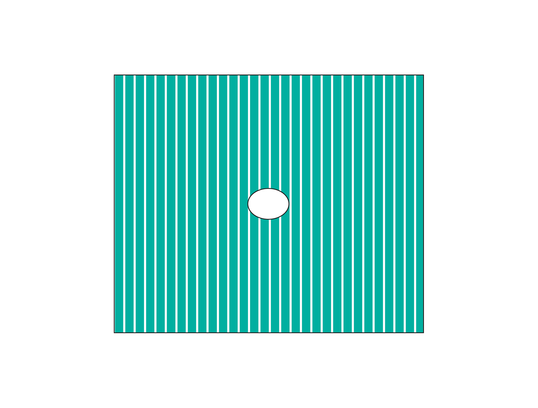 Champs stériles - 2-plis - ouverture diamètre 6 cm - 50 x 60 cm - 1 x 60 pcs