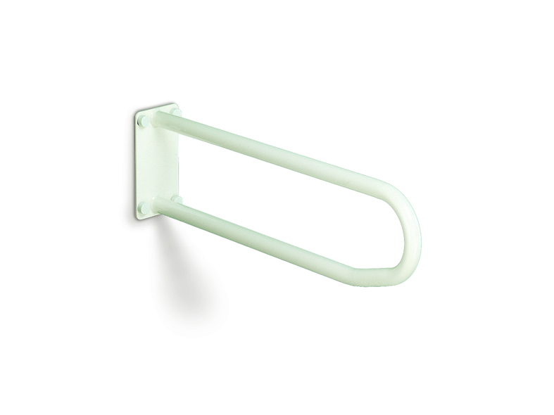 Linido appui fixe 80 cm - blanc - acier époxé - 1 pc