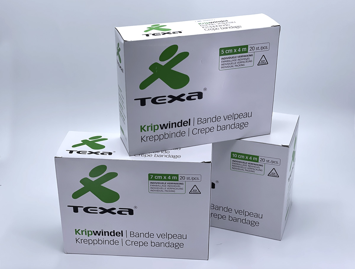 Texa® kripwindels 80 gr - 7 cm x 4 m - 20 st