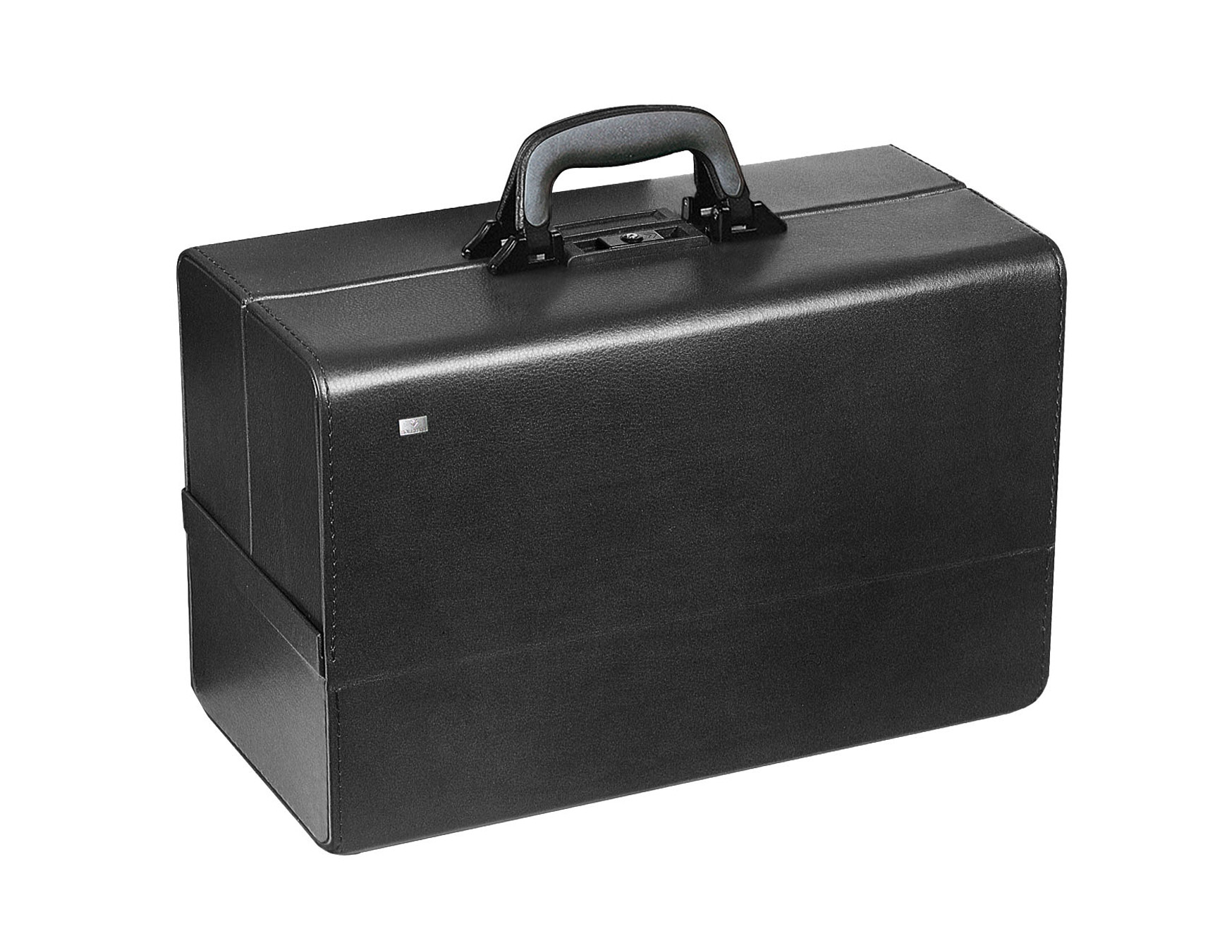 Dokterstas Bollman Concertina groot model - leder - zwart - 43 x 21 x 32 cm - 1 st