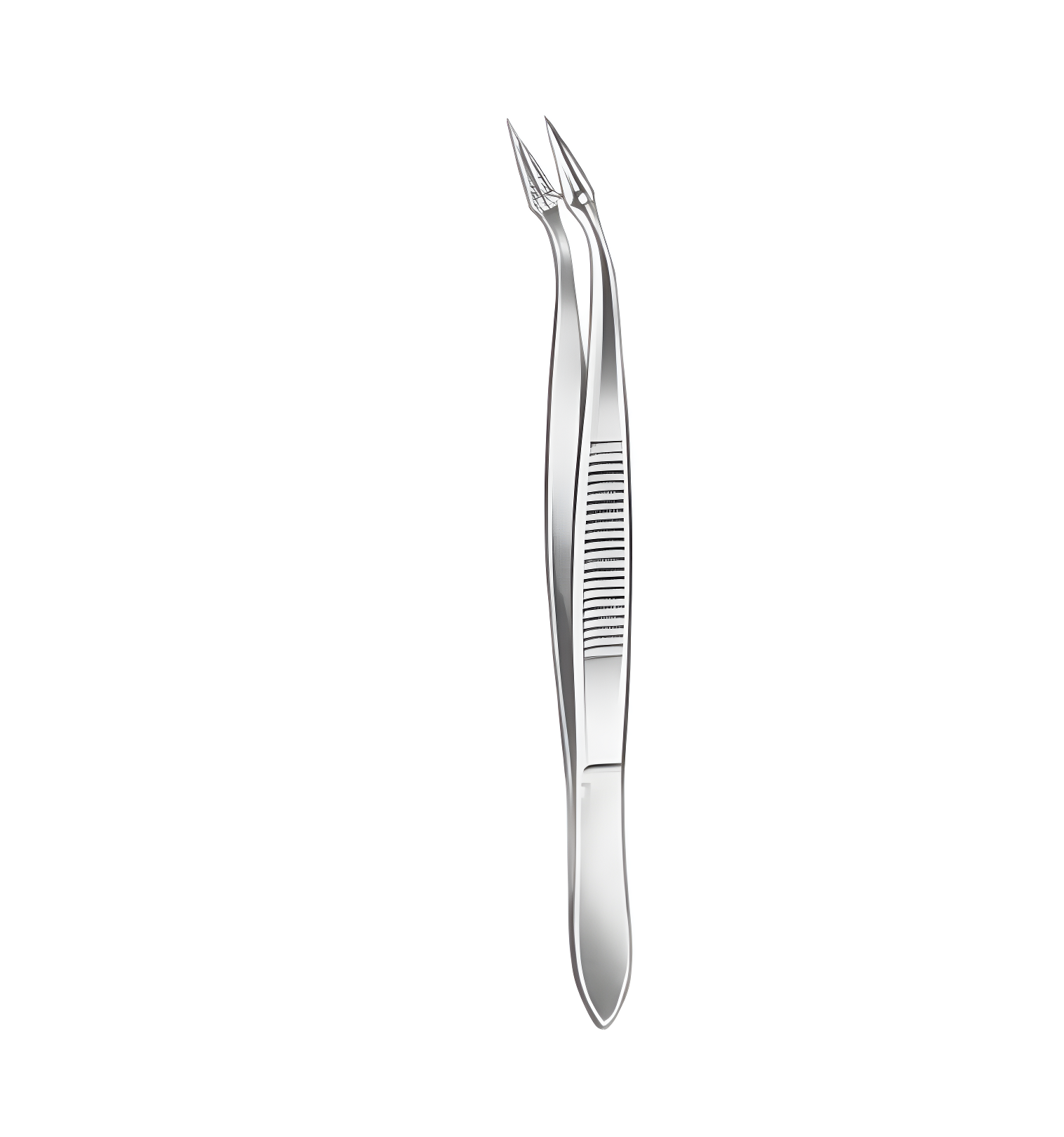 Splinterpincet Hunter - gebogen - scherp/scherp - 10,5 cm - 1 st