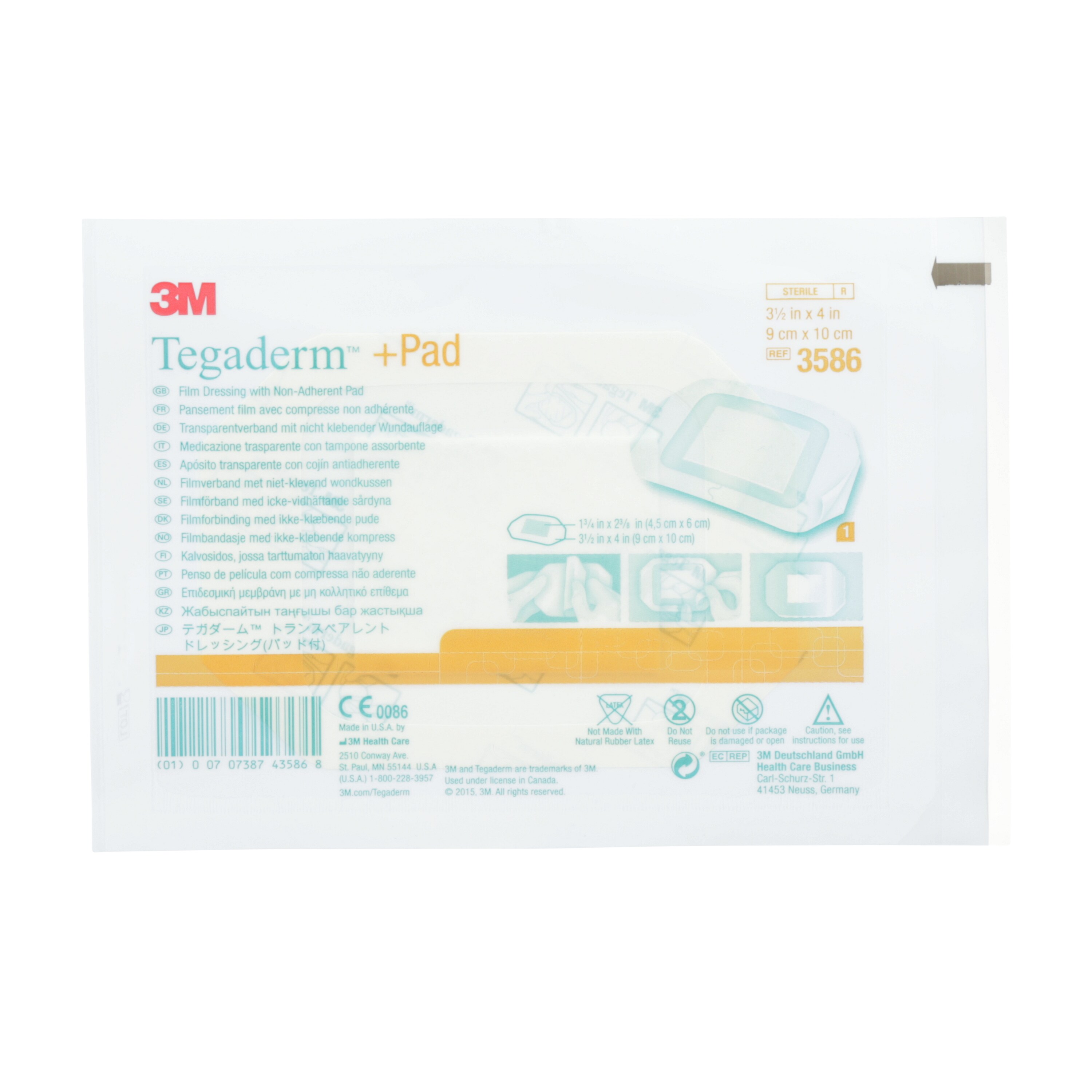 3M™ Tegaderm™ + pad - 9 x 10 cm - 1 x 25 pcs