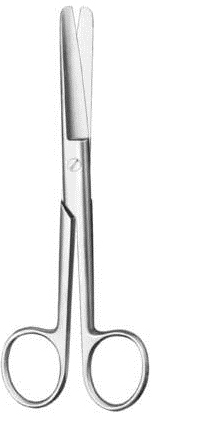 Schaar - standaard - stomp - 11 cm - 1 st