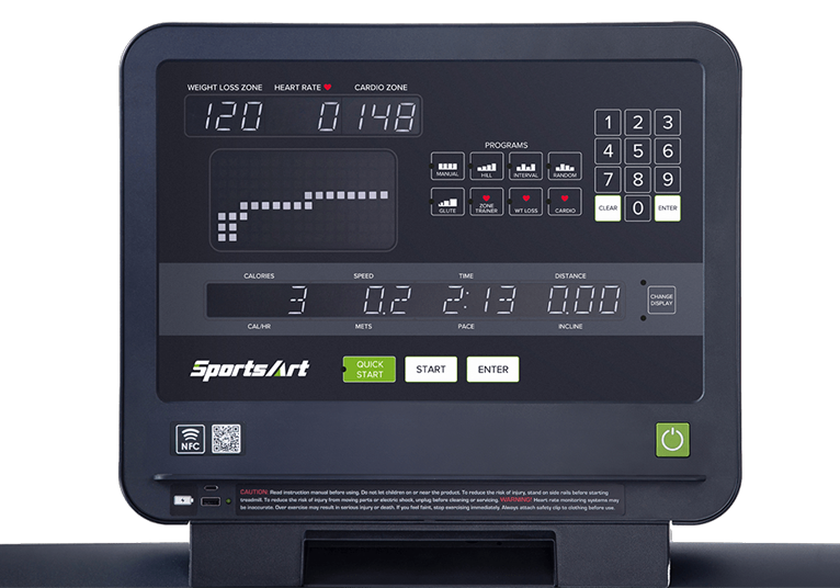 SportsArt Essentials Line Eco-Natural T661 loopband - 3HP DC - LED display