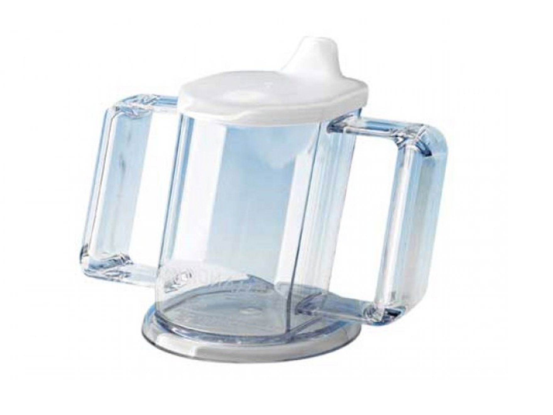 Handycup - zonder maataanduiding - met 2 handvaten - transparant - 237 ml - 1 st