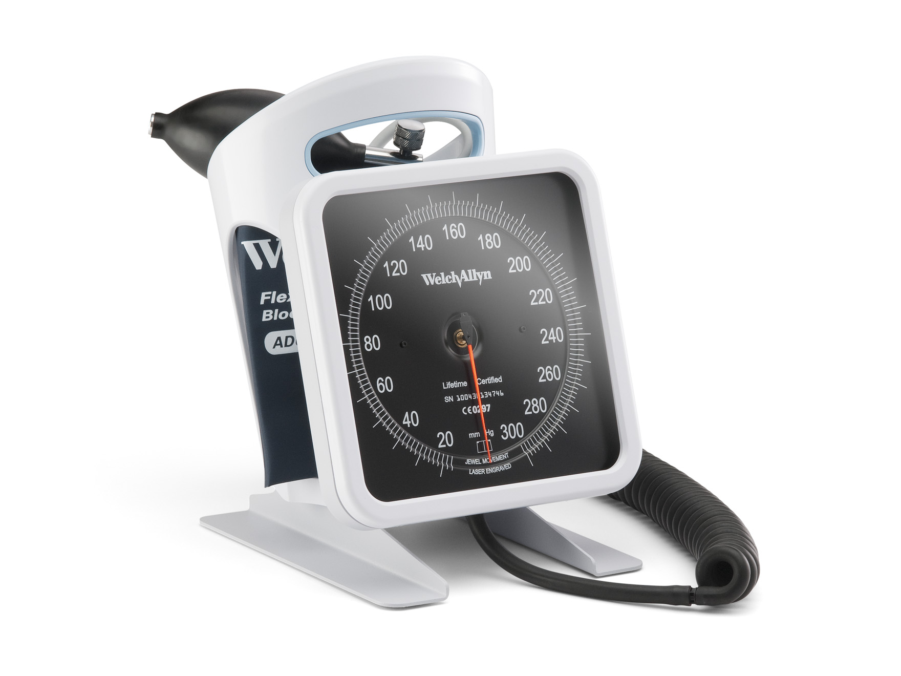 WelchAllyn manuele bloeddrukmeter 767 - tafelmodel - 2 slangen - flexiport manchet maat 11 - 25-34 cm - 1 st