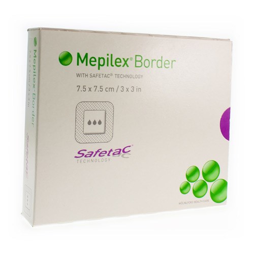 Mepilex® Border - 7,5 x 7,5 cm - steriel - 1 x 5 st
