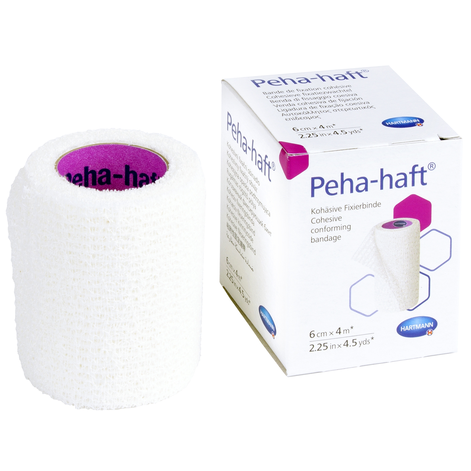 Peha-haft® - cohesieve windel - 6 cm x 4 m - 1 st