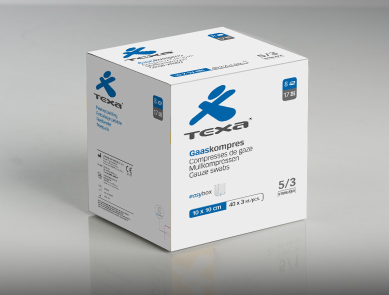 Texa® gaaskompressen - steriel - 10 x 10 cm - 40 x 3 st