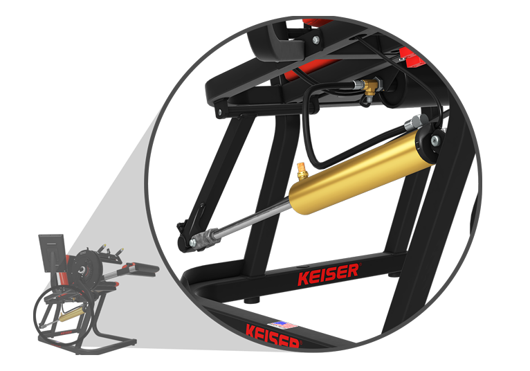 Keiser A400 Curl des jambes assis