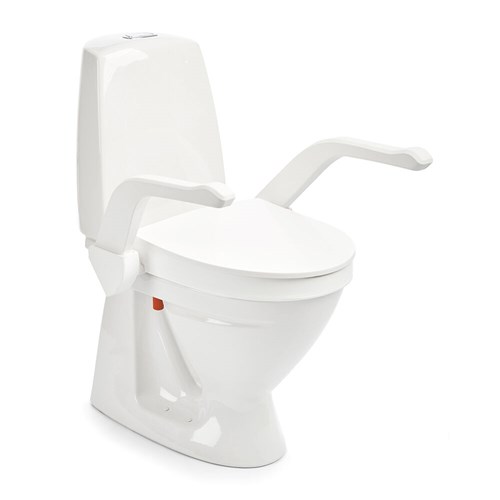 My-Loo wc verhoger/toiletverhoger 10 cm - met deksel en armsteunen - 1 st