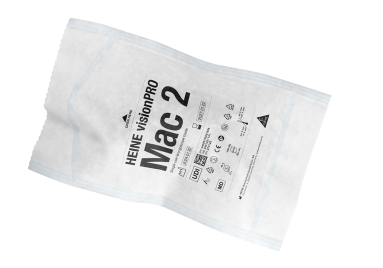 HEINE visionPRO Mac 2 - Single-Use laryngoscoopblad - 50 st