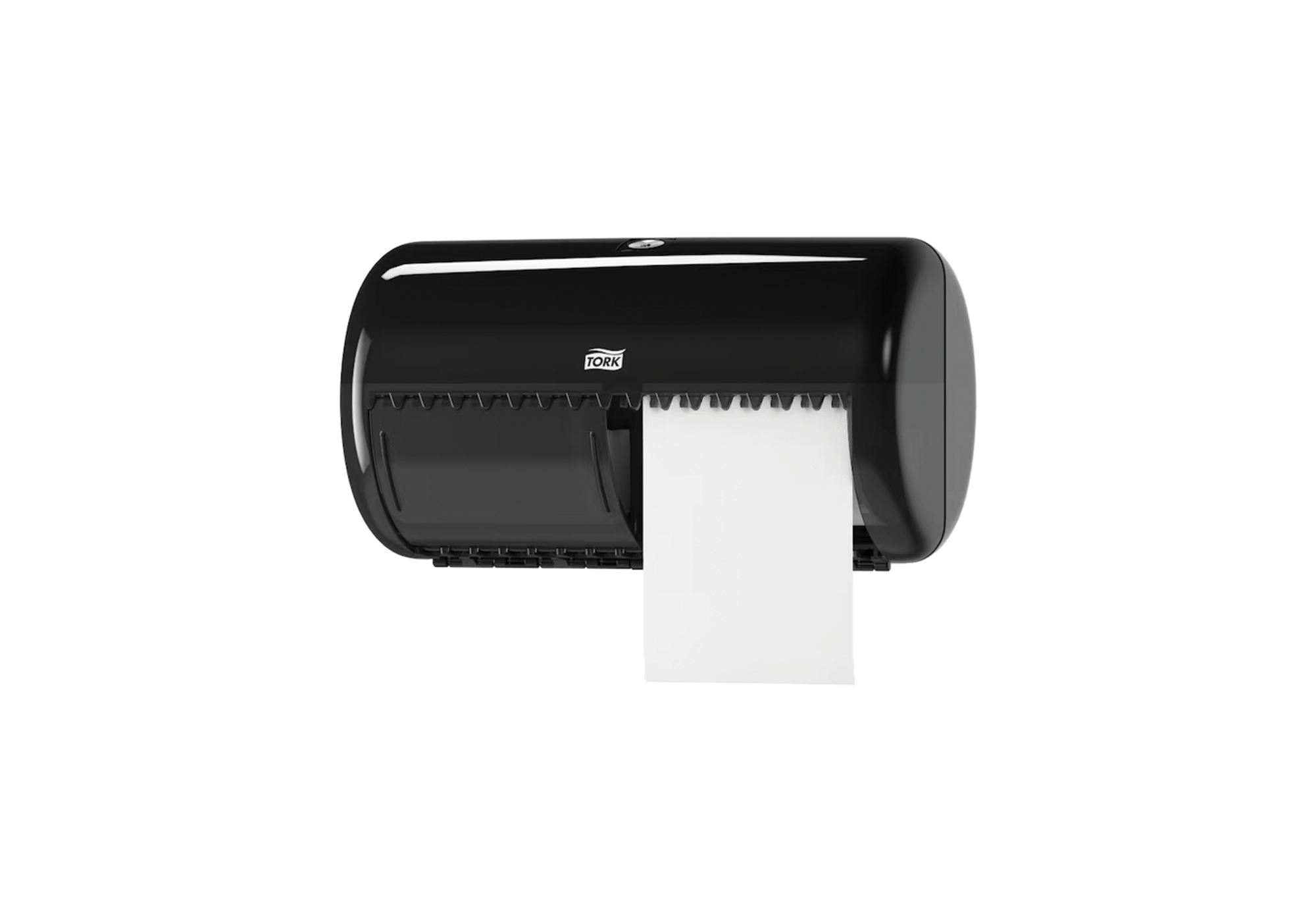 Tork Dispenser toiletpapier roll twin T4 - zwart - 15, 8 x 28, 6 x 15,3 cm - 1 st