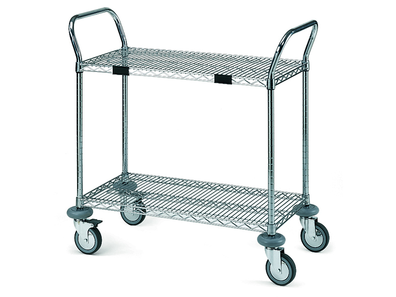 Mosys chariot de service avec 2 étagères - 910 x 455 x 1090 mm - 1 pc