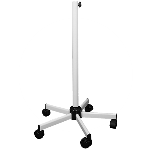 Pied roulant lesté pour lampe loupe - 1 pc