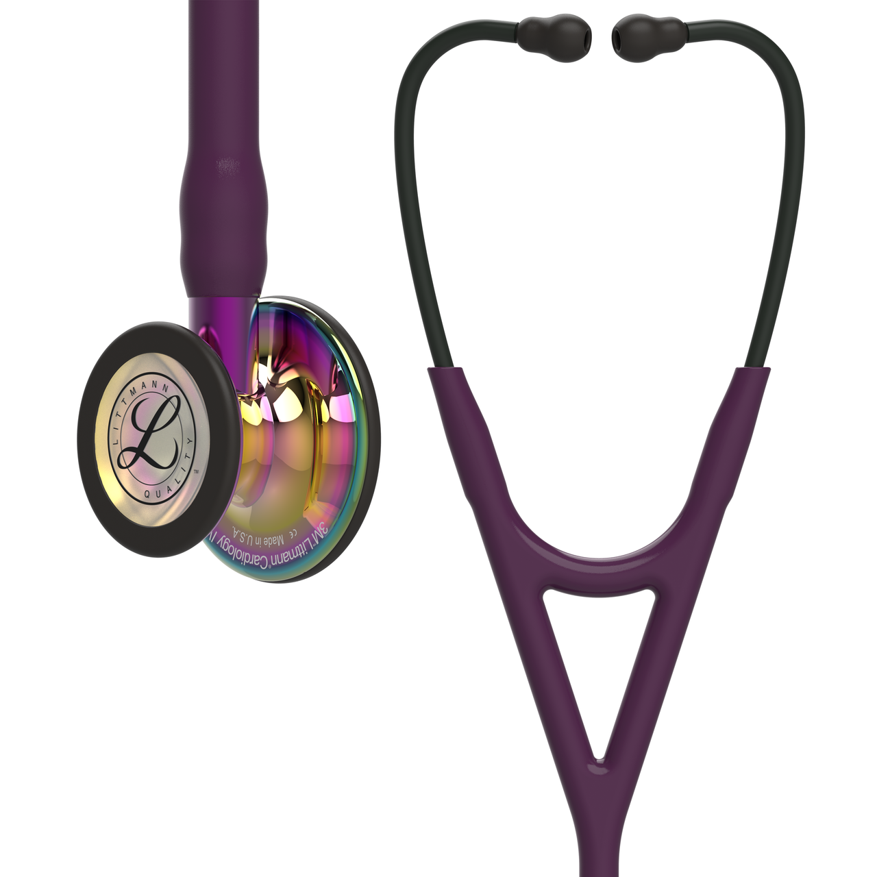 3M™ Littmann® cardiology IV™ stethoscoop regenboog - pruim - zwart - 1 st