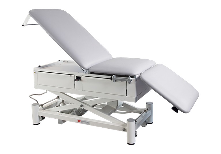 Onderzoekstafel Praxis 3 Comfort Elite - elektrisch in hoogte verstelbaar - Crystal - 1 st