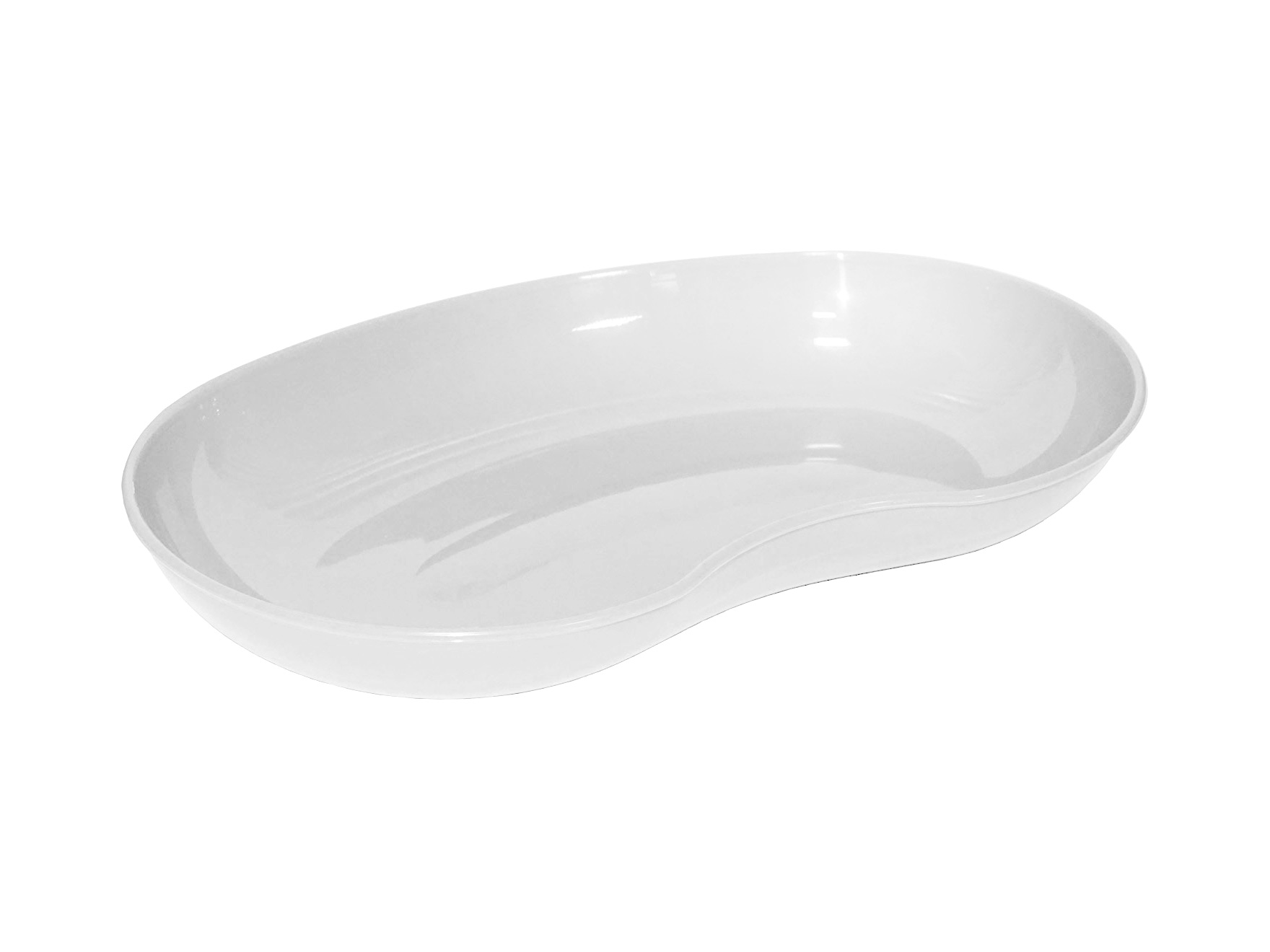 Bassin réniforme - 24 cm - polyéthylène - blanc - 1 pc