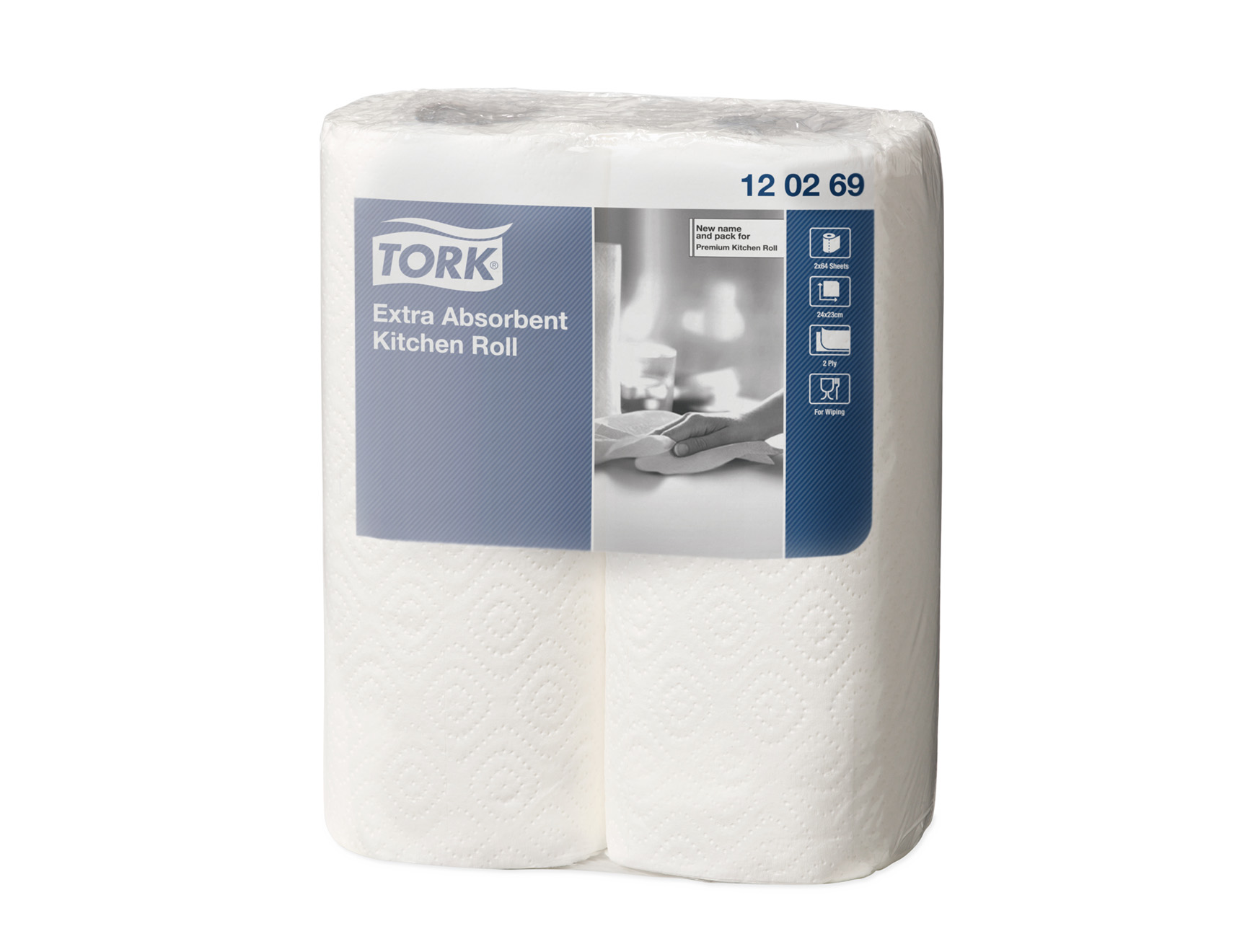 Tork Premium essuie-tout - 2-plis - 23 cm x 15,36 m - 12 x 2 roul.