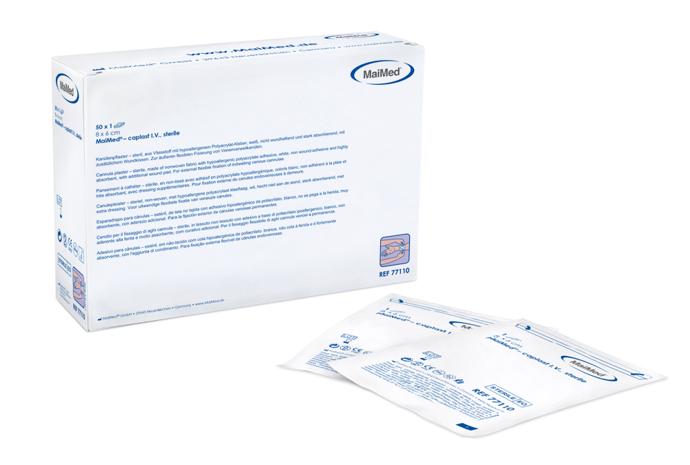 MaiMed®-caplast I.V. - 8 x 6 cm - steriel - 1 x 50 st