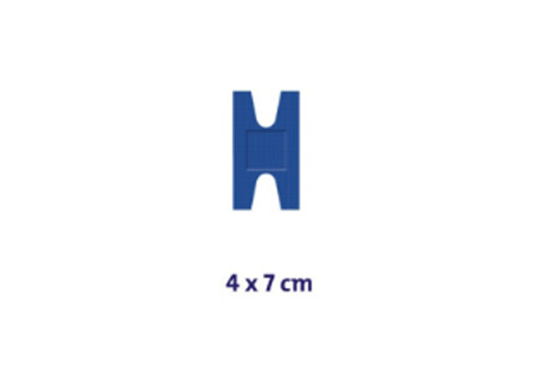 Detectaplast elastic - kneukel - blauw - 68 x 38 mm - 1 x 50 st