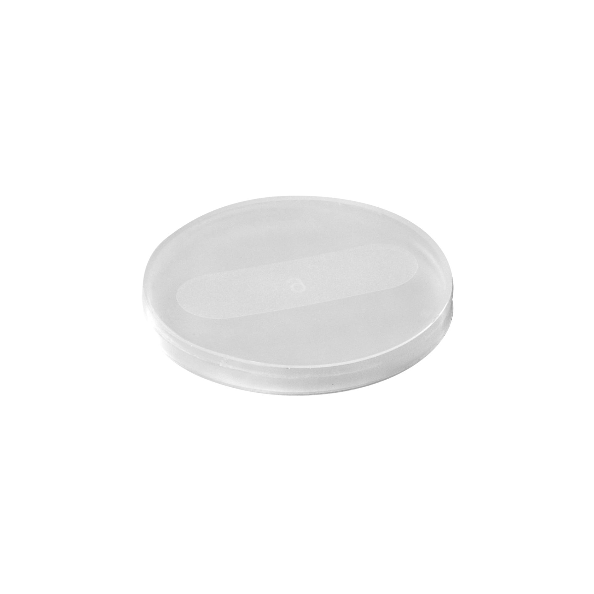 Facet beker deksel - transparant - 80 x 47 st
