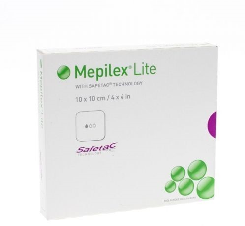 Mepilex® lite - 10 x 10 cm - stérile - 1 x 5 pcs