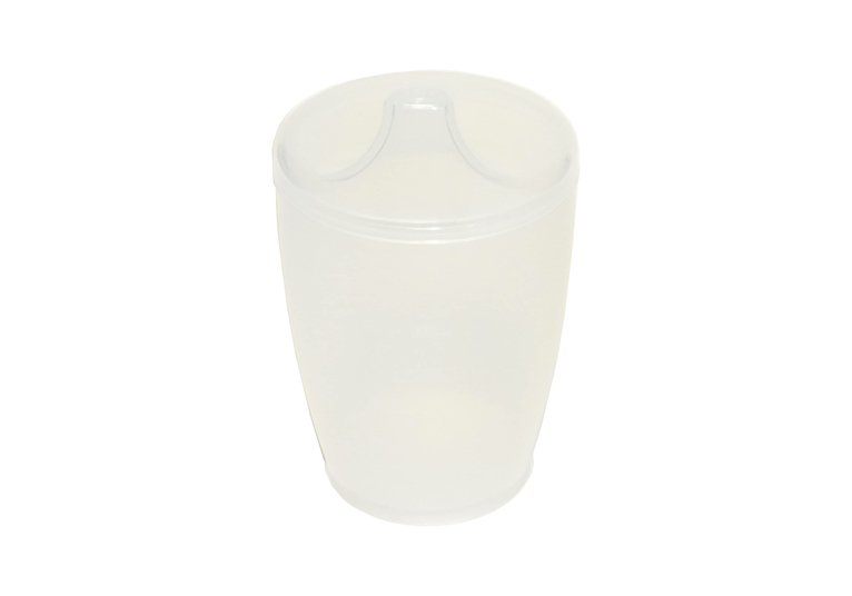 Beker - 250 ml -  deksel 4 mm - transparant - 1 st