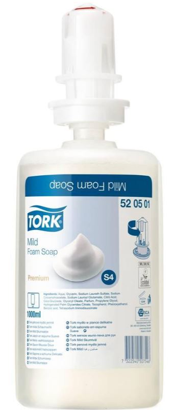 Tork Premium milde schuimzeep - S4 - 6 x 1 l