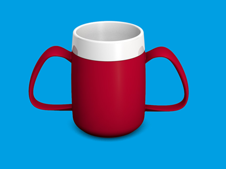Isolerende beker ThermoVital - rood - 200 ml - 1 st