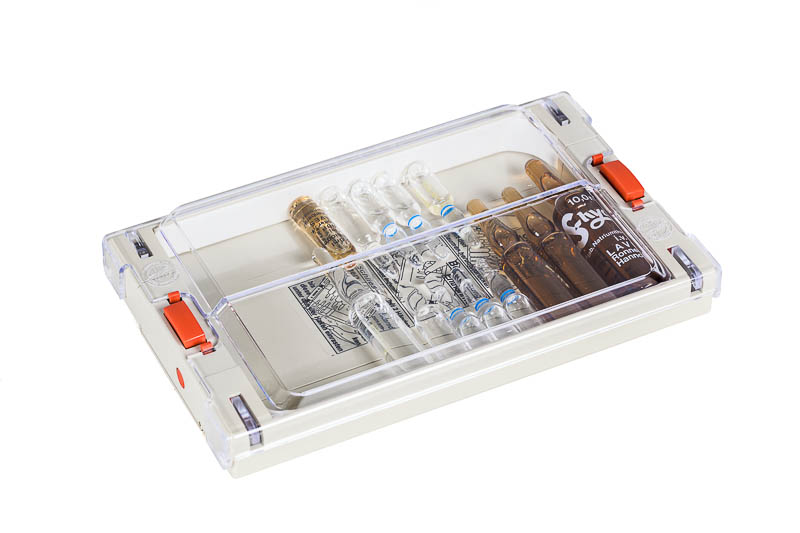 Etui pour ampoules en plastique transparante - 20 x 12 x 2.9 cm - 1 pc