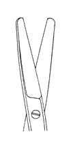 Chirurgische schaar recht - stomp/stomp - 20 cm - 1 st