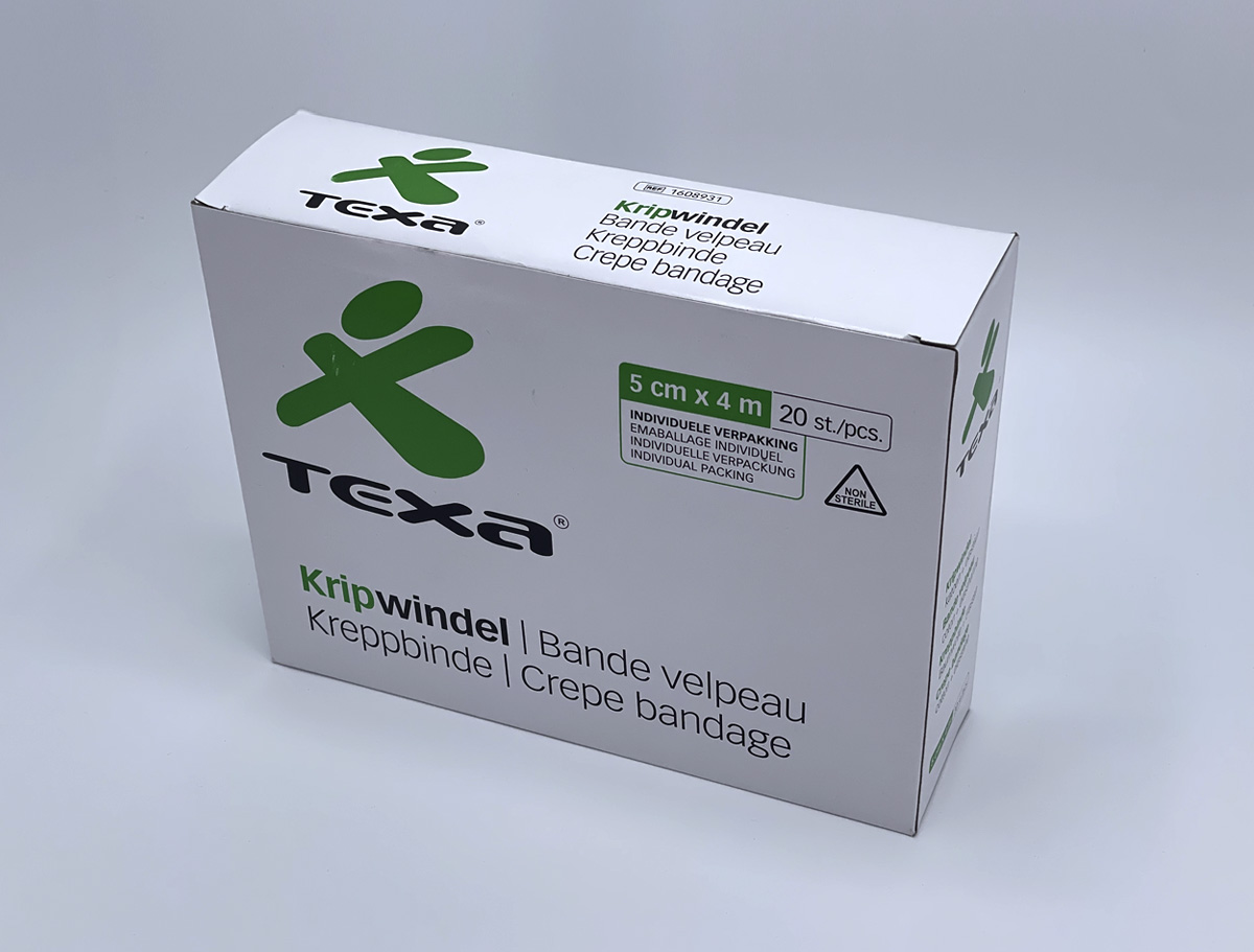 Texa® kripwindels 80 gr -  5 cm x 4 m - 20 st