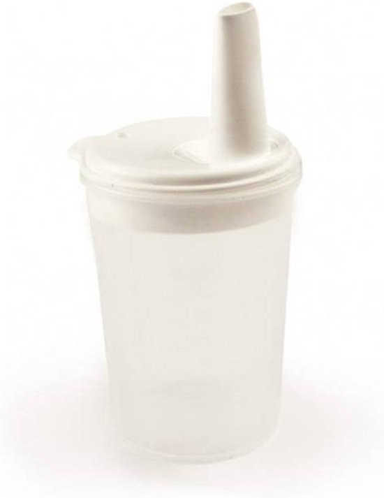 Beker - flexibele tuit 12 mm - melkwit - 200 ml - 1 st