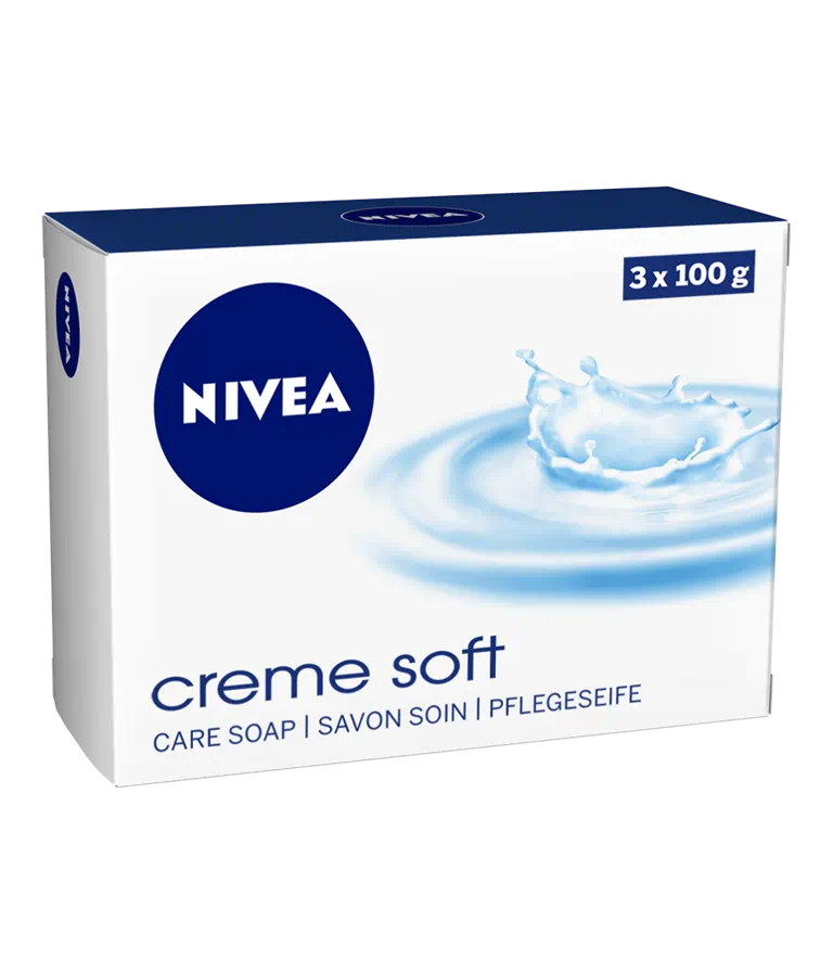 Nivea crème soft wastablet - amandelolie - 3 x 100 gr - 4 x 3 st