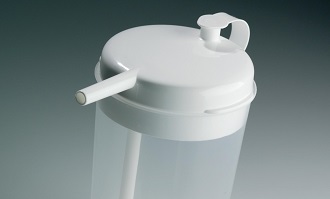 Gobelet Novo Cup pour personnes alitées avec couvercle - 250 ml - transparant - 1 pc