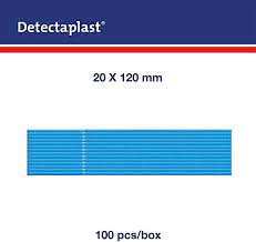 Detectaplast® - premium - blauw - 20 x 120 mm - 1 x 100 st