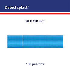 Detectaplast® premium - blauw - 2 x 12 cm - 1 x 100 st