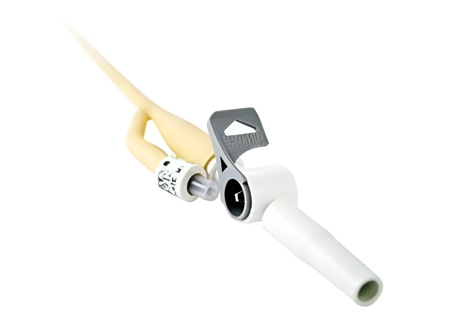 Flip-flo™ katheter ventiel - met latex connector - 180° - 1 st